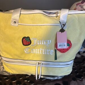 Juicy Couture Yellow Tote Bag
